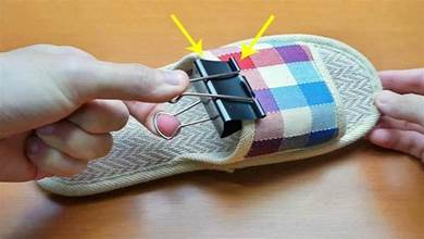 長尾夾夾在拖鞋上，用途太棒了！幫助解決家家戶戶的煩惱，簡單又實用！